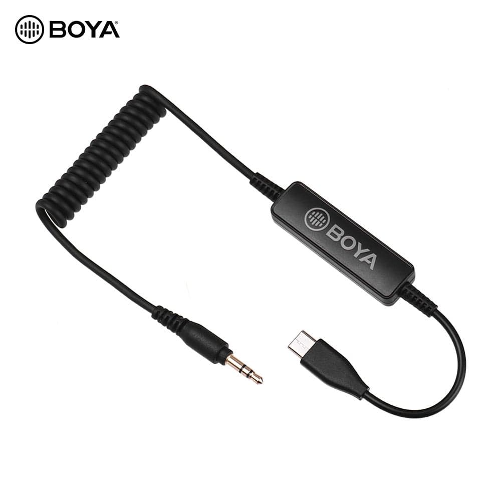 35C-USB C 3.5mm To USB Type-C Connector Audio Cable Black