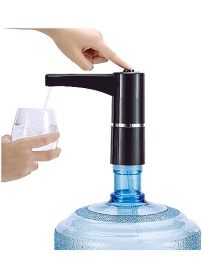 Electric Water Pump Drinking Bottle Black/Blue 13.5*8.5*8cm