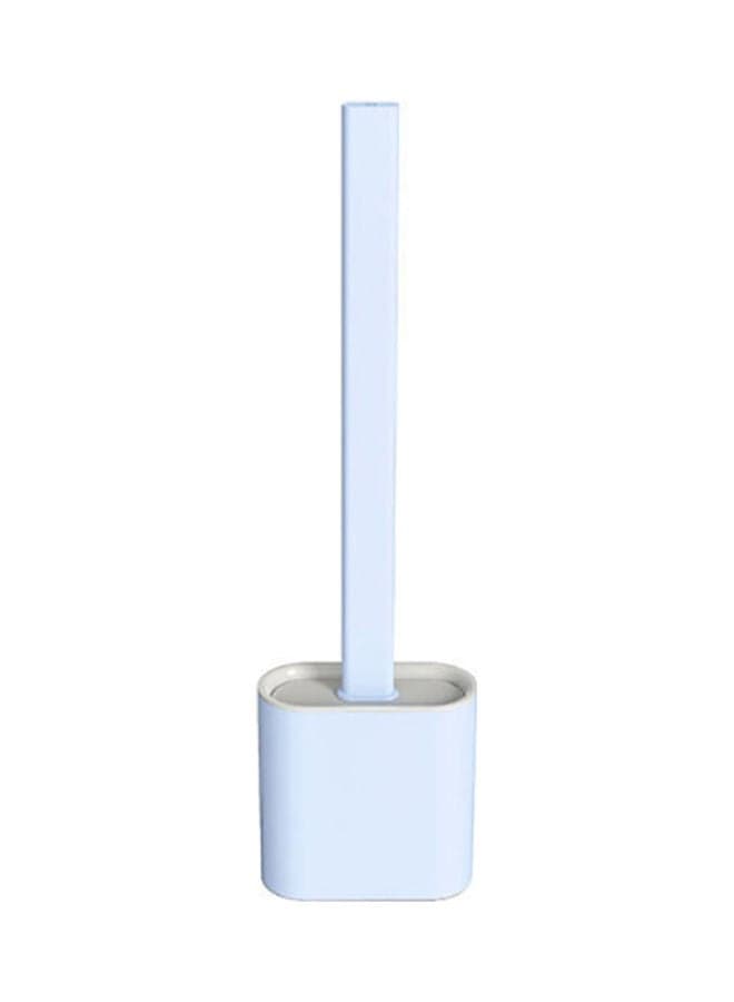 Hanging Silicone Toilet Brush With Holder Blue 365x98x43mm