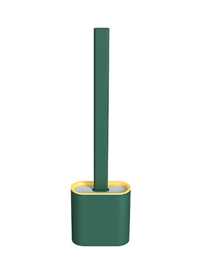 Hanging Silicone Toilet Brush And Bracket Green 365x98x43mm