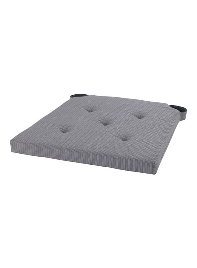 Solid Chair Pad Grey 35x40x4cm