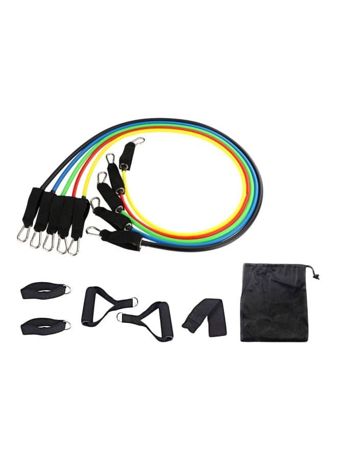 11-Piece Exercise Resistance Band Set