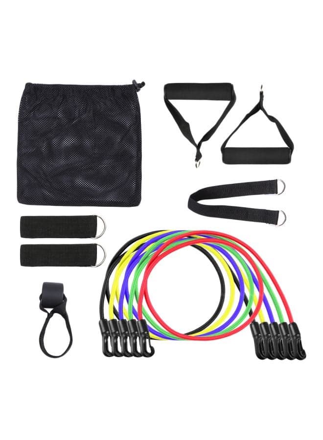 11-Piece Exercise Resistance Band With Accessories Set 1.2meter