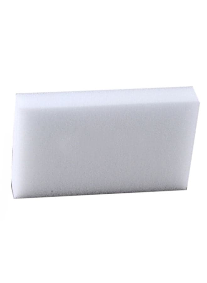 10-Piece Magic Cleaning Sponge Set White 10x6x2cm