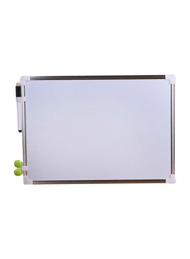 A3 Double Side Magnetic Whiteboard With Marker Pen And Button White