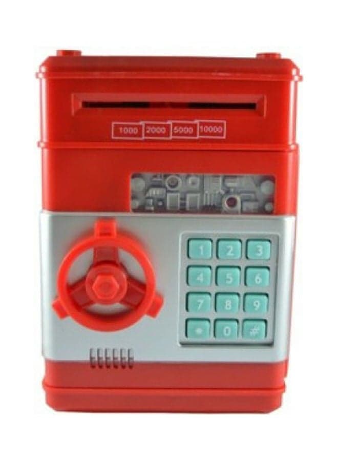 Mini Electronic Safe Box For Coins And Bills Blue