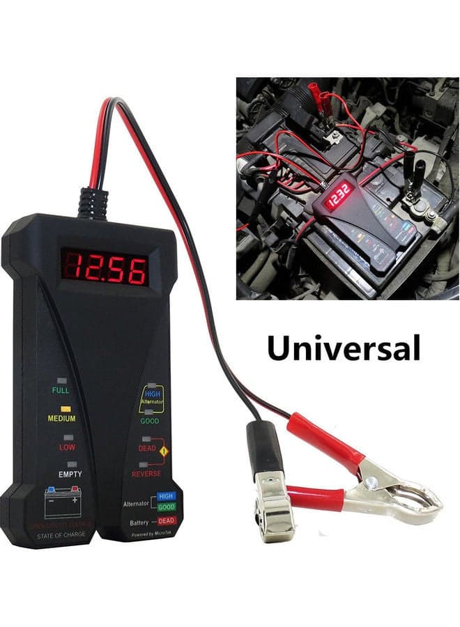12V LCD Display Digital Battery Tester Voltmeter and Charging System Analyzer