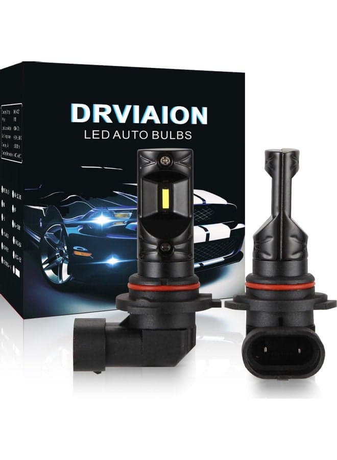 2PCS 9005/HB3 80W 6500K Super Bright LED Fog Light Bulbs Car Driving Lamp