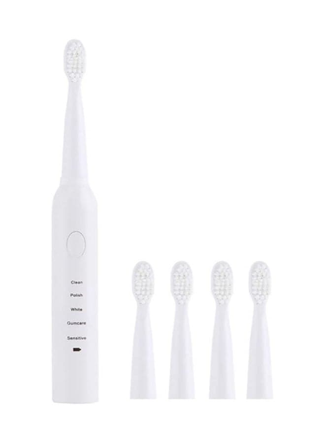 SA-86 Electric USB Rechargeable Toothbrush White 21 x 3.5 x 9.6cm