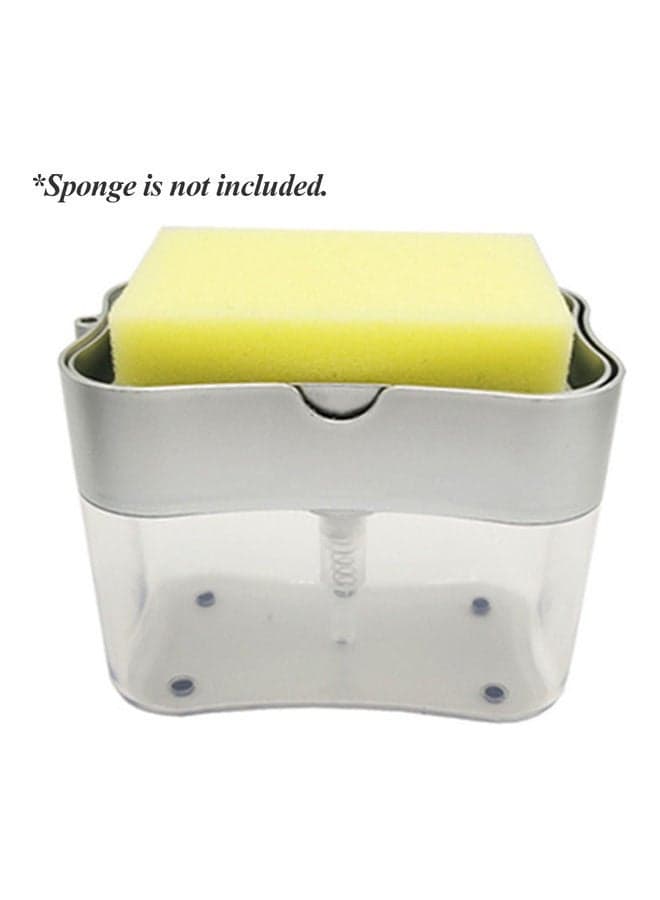 Detergent Pump Dispenser Automatic Dishwashing Kitchen Soap Dispenser Silver 14.5*10*13cm