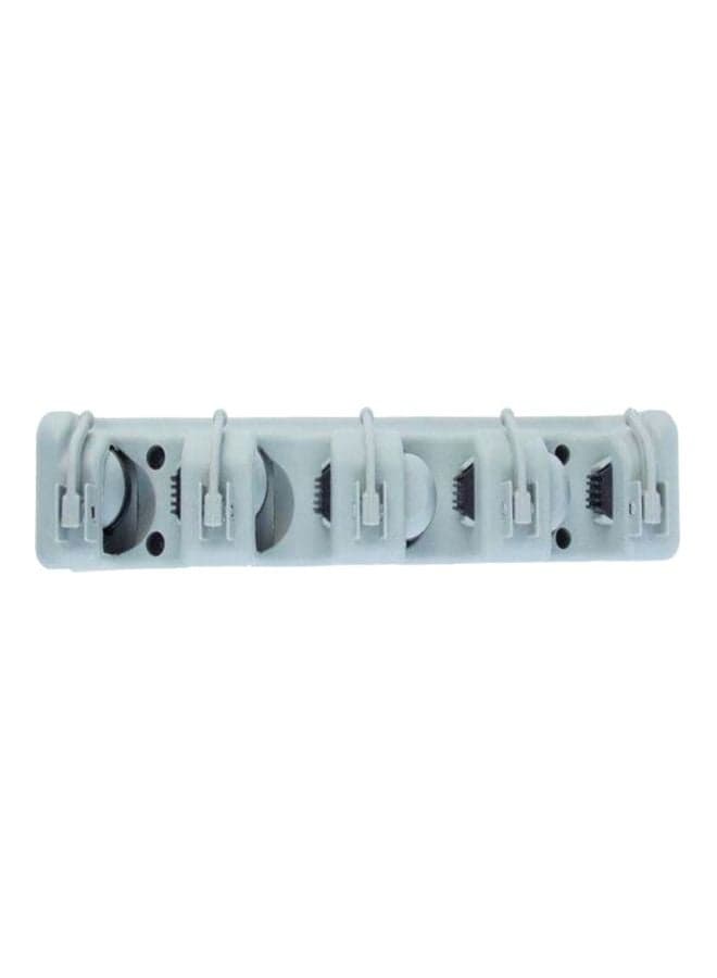 Wall Mounted Mop Organizer Holder Grey 35x9x7cm