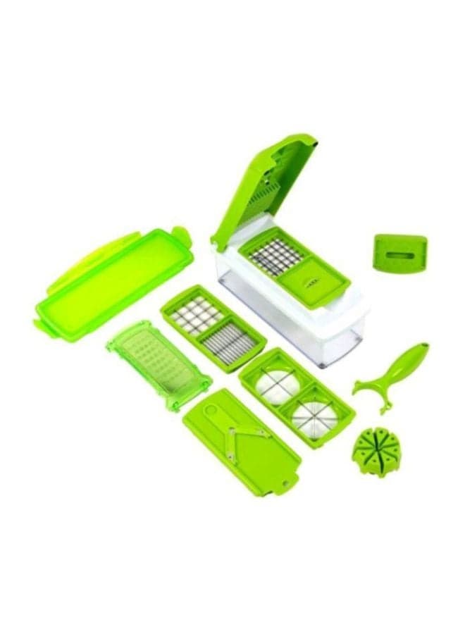 10-Piece Food Slicer Set Green/Clear/White