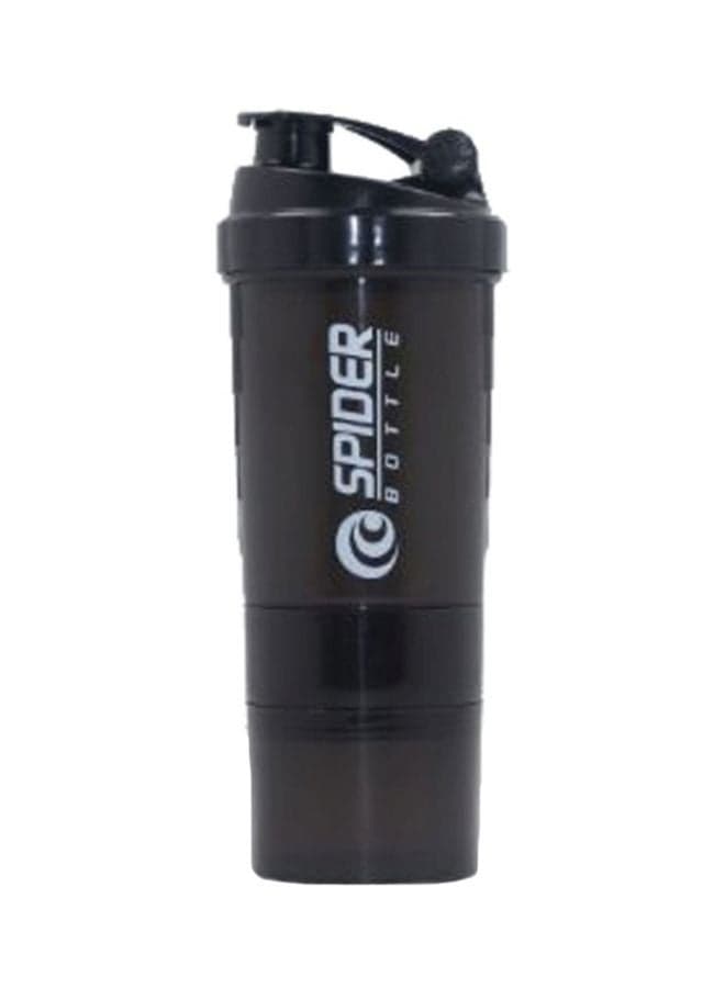 Custom Fitness Protein Shaker Spider Bottle Black/White 600ml