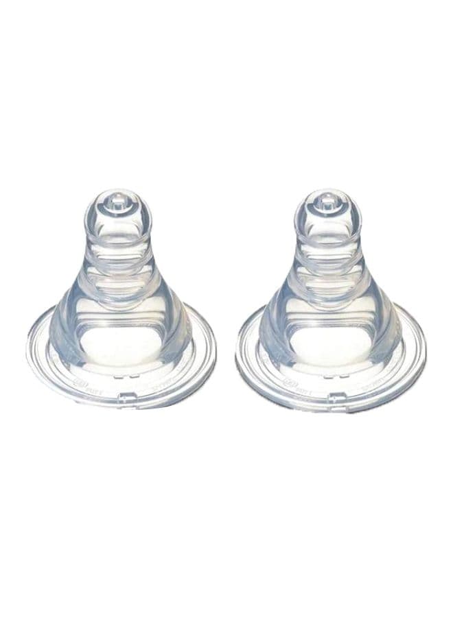 Pack Of 2 Peristaltic Slim Neck Nipple, 0-3m