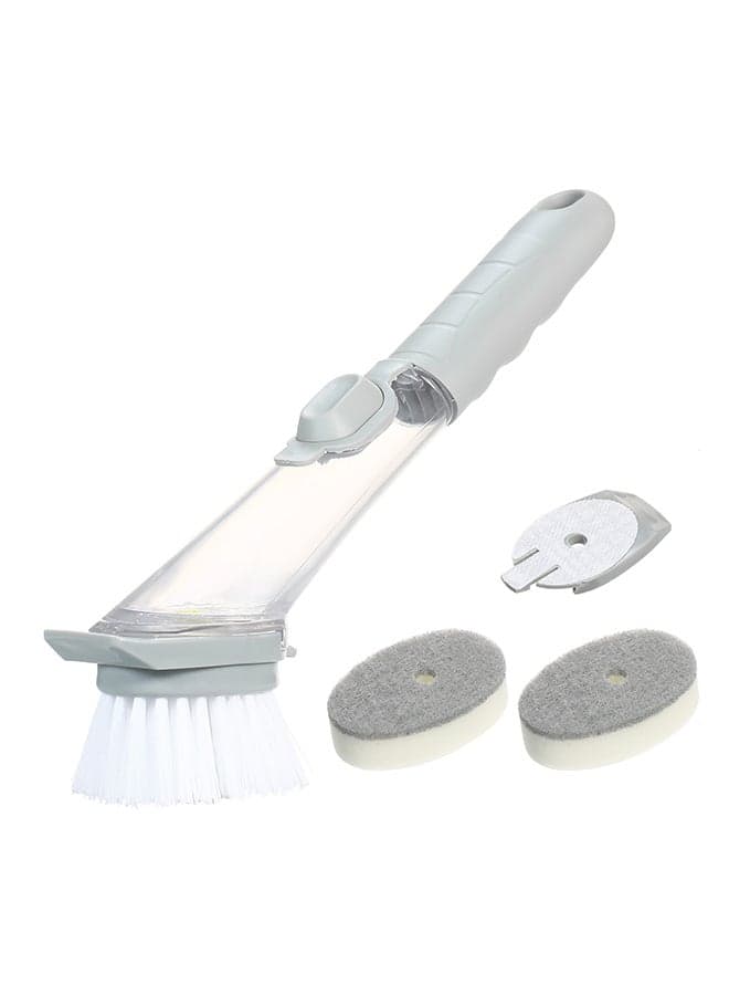 Soap Dispensing Dish Brush Grey