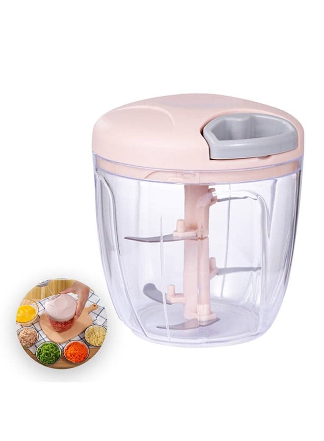 Manual Food Chopper Pink