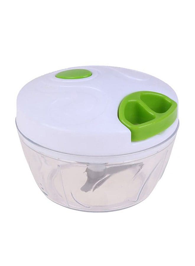 Manual Food Chopper White/Green 13 x 9 x 13cm