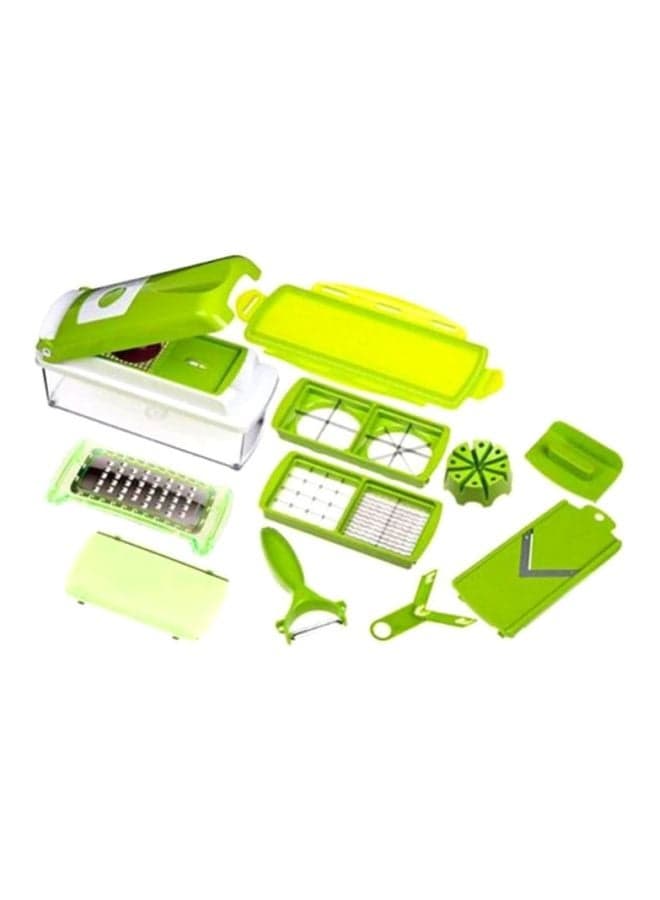 11-In-1 Vegetable And Fruit Slicer Green/White