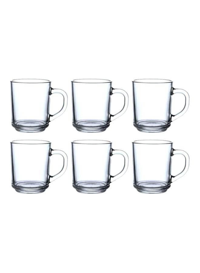 6-Piece Tea Mug Set Clear