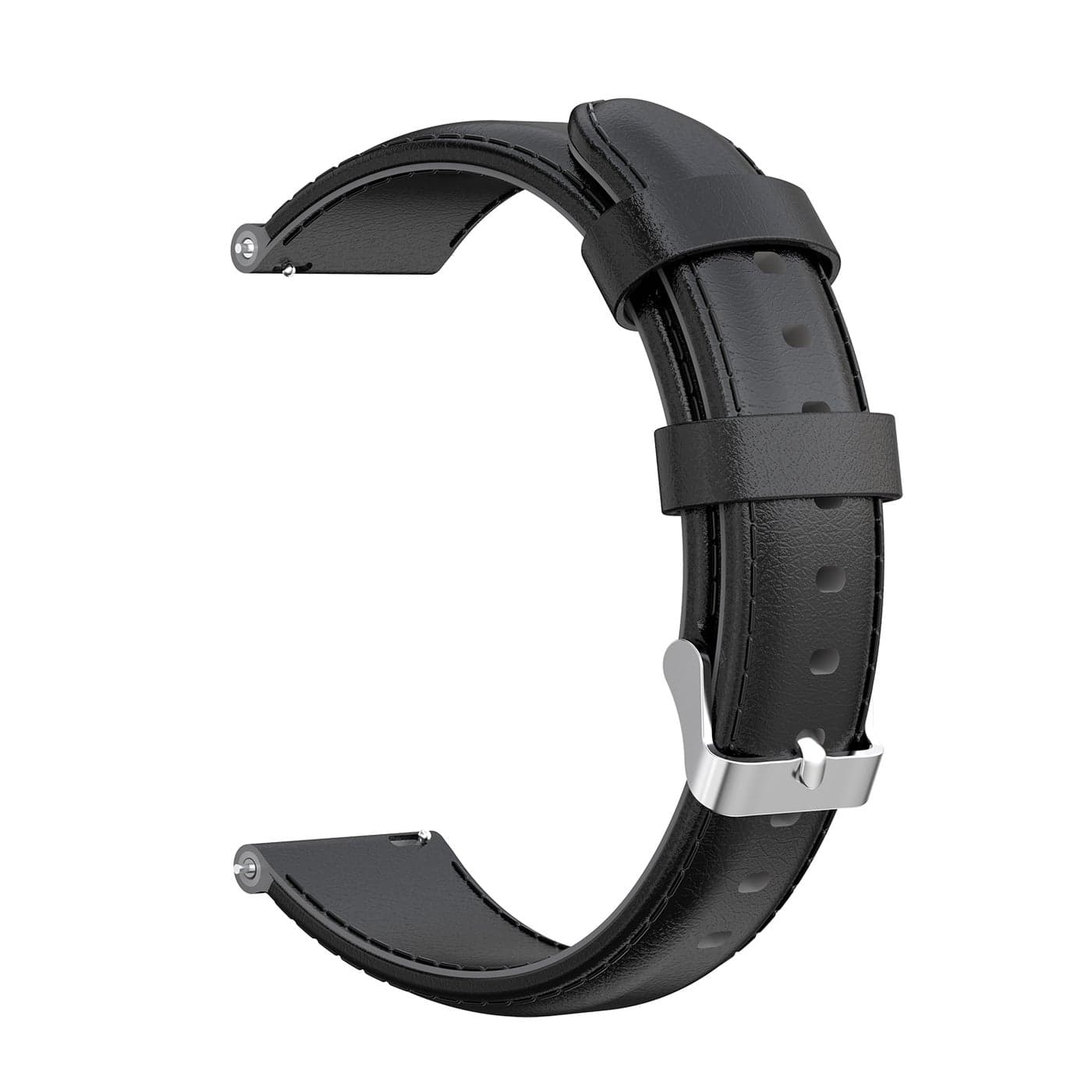 16mm Leather Watch Strap For TalkBand 6 Smartwatch Black