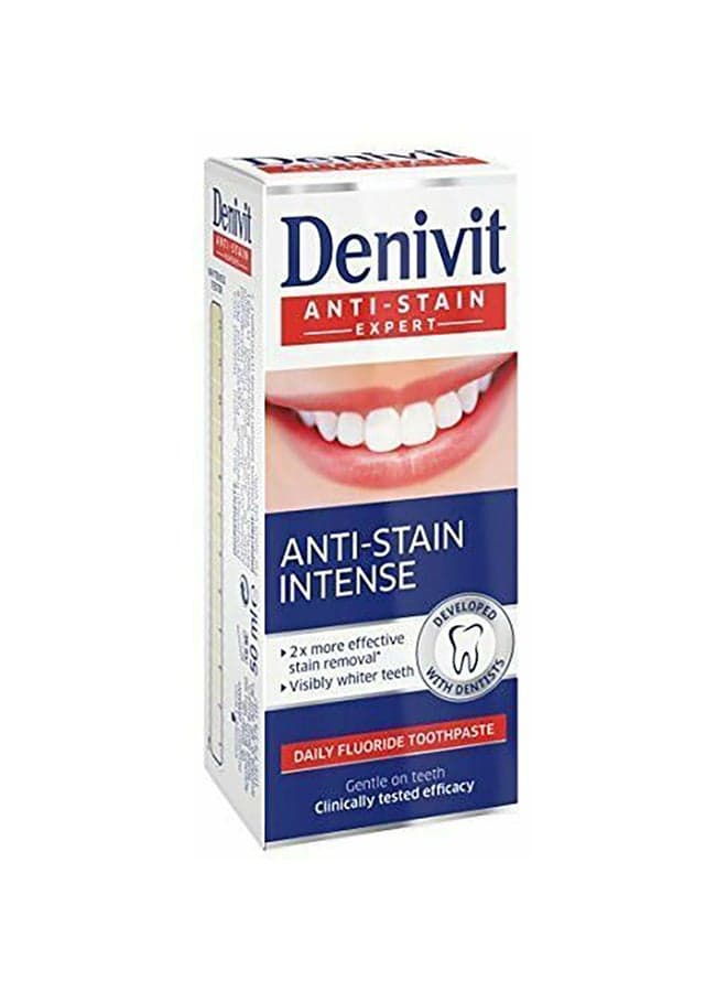 Fluoride Intense Anti Stain Expert Toothpaste White/Blue/Red 50ml