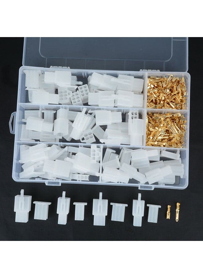 380pcs/set Auto Car Motorcycle 2.8mm 2 3 4 6 pin Electrical Wire Connector Terminal