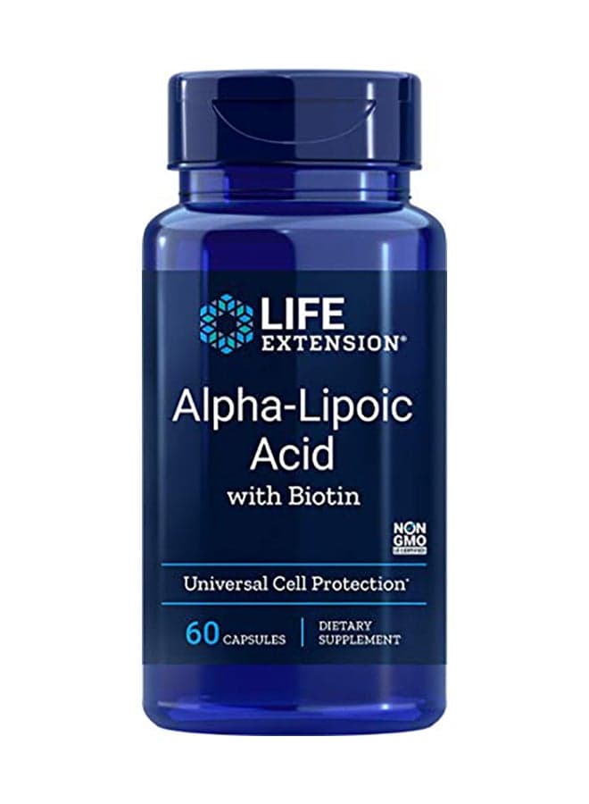 Alpha Lipoic Acid With Biotin - 60 Capsules
