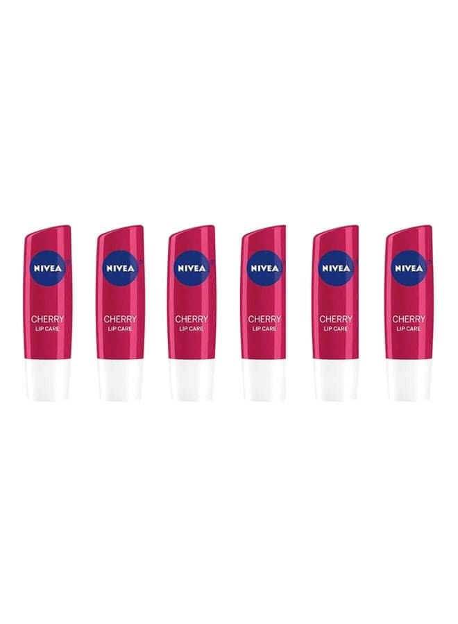 6-Piece Lip Care Balm Set Cherry 4.8grams