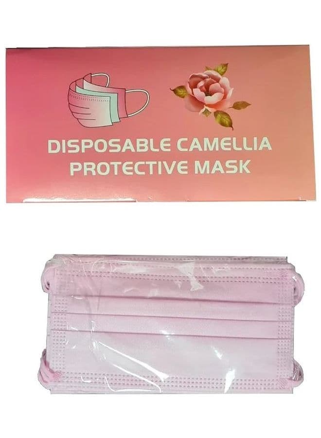 Disposable Camellia Fragrance 3 Ply Protective Face Mask
