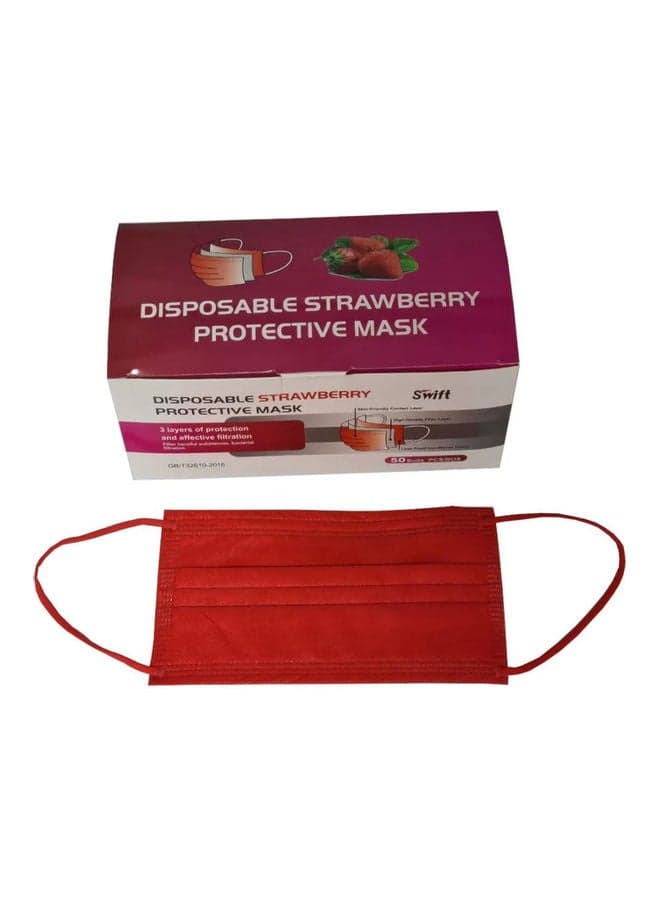 Disposable Strawberry Fragrance 3 Ply Protective Face Mask