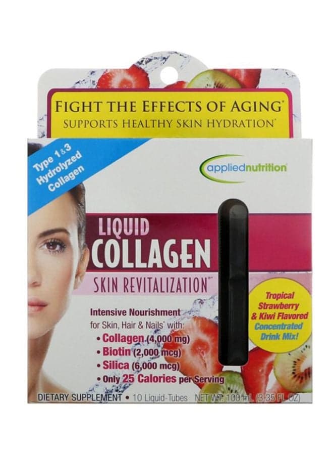 10-Piece Skin Revitalization Liquid Collagen Tubes 10x10ml