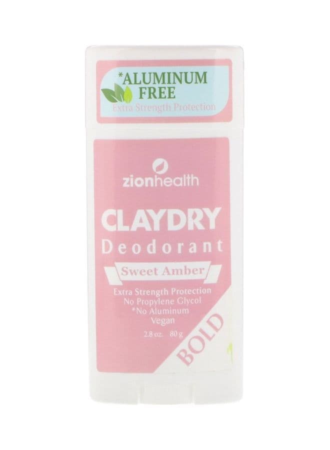 Bold Clay Dry Deodorant - Sweet Amber 80grams