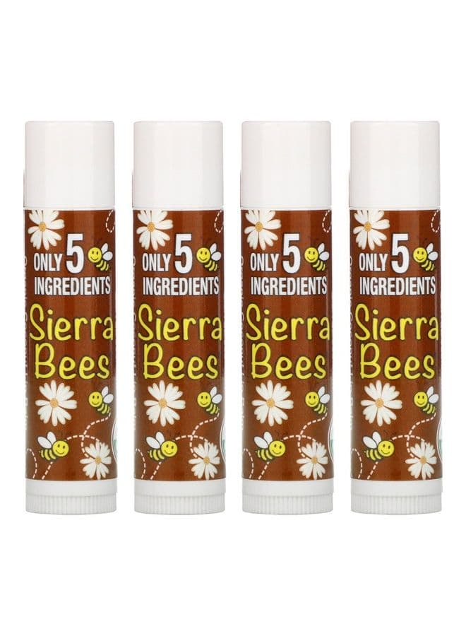 Pack Of 4 Organic Lip Balms 4.25grams