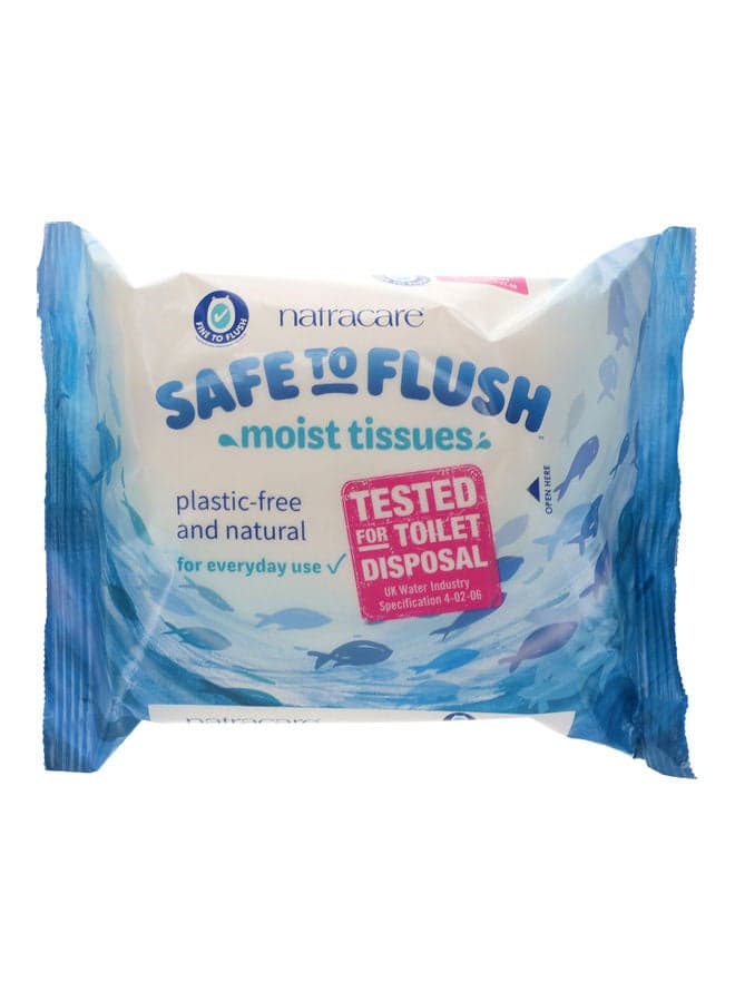 30-Piece Safe To Flush Moist Tissues 30ml