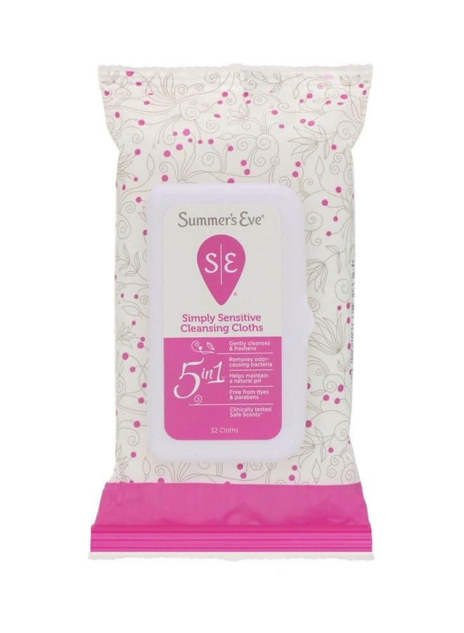 32-Piece 5 In 1 Cleansing Cloths