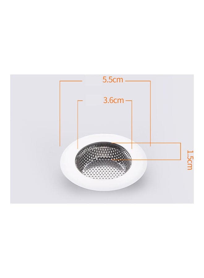 Stainless Steel Filter Net for Kitchen Bathroom Drain Pool Sink Sewer Debris silver