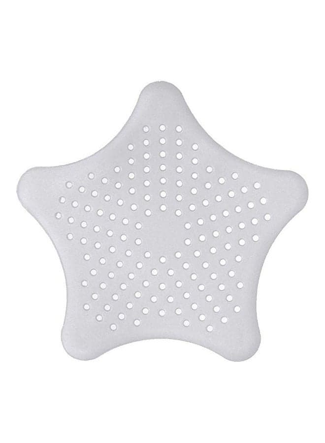 Five-Pointed Star Kitchen Shower Anti-Clogging Floor Drain Filter Sink Strainer White 20*10*20cm