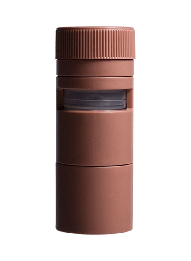 Multi-function Pills Holder Divider Portable Pills Storage Sealing Box for Travel brown 13*13*13cm