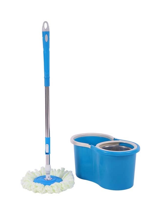 Rotating Spin Mop With Bucket Blue 47cm