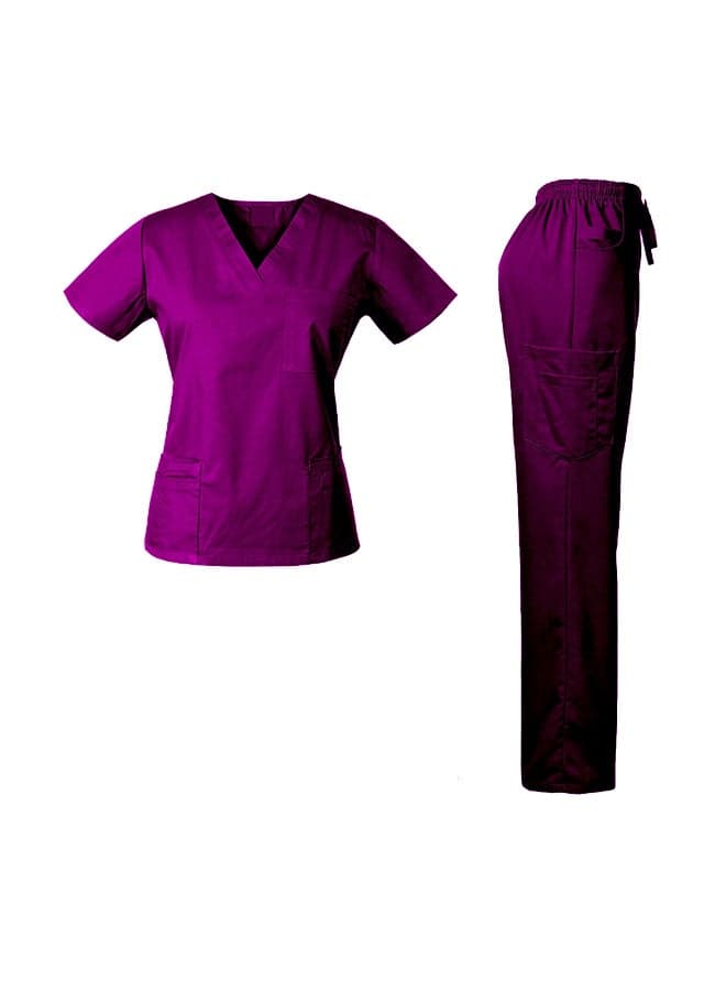 Medical Scrub Set Purple