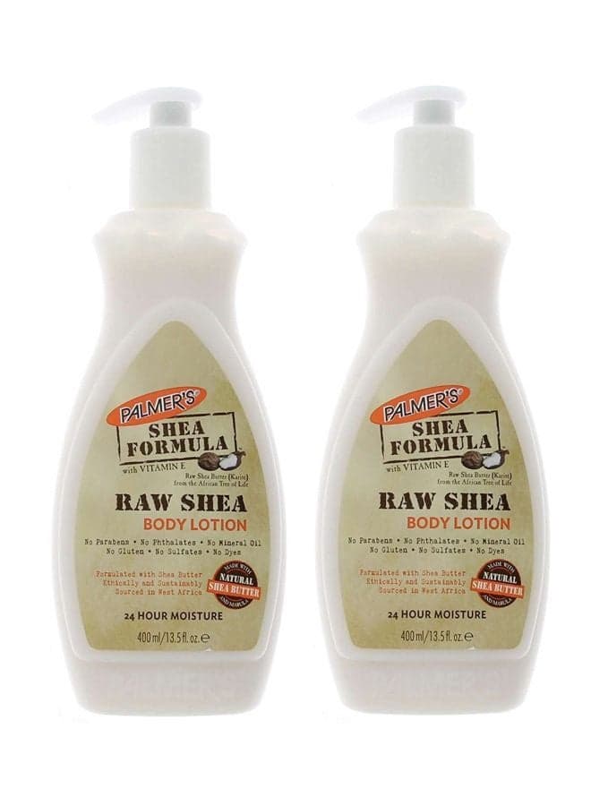 Pack Of 2 Shea Formula Raw Body Lotion 2x400ml