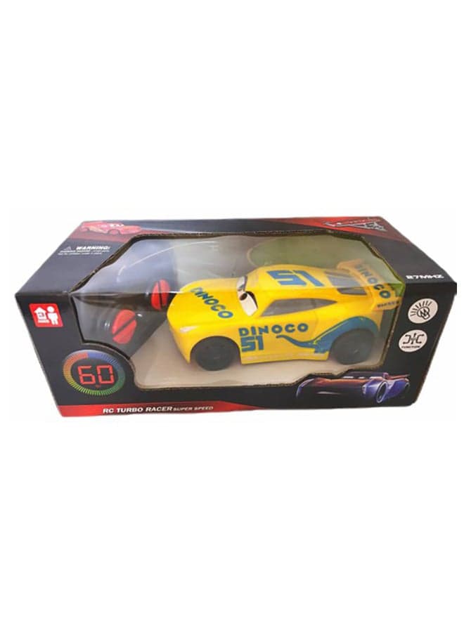 Super Speed Dinoco Race Remote Control Speed Car 11.5 x 10 x 25cm