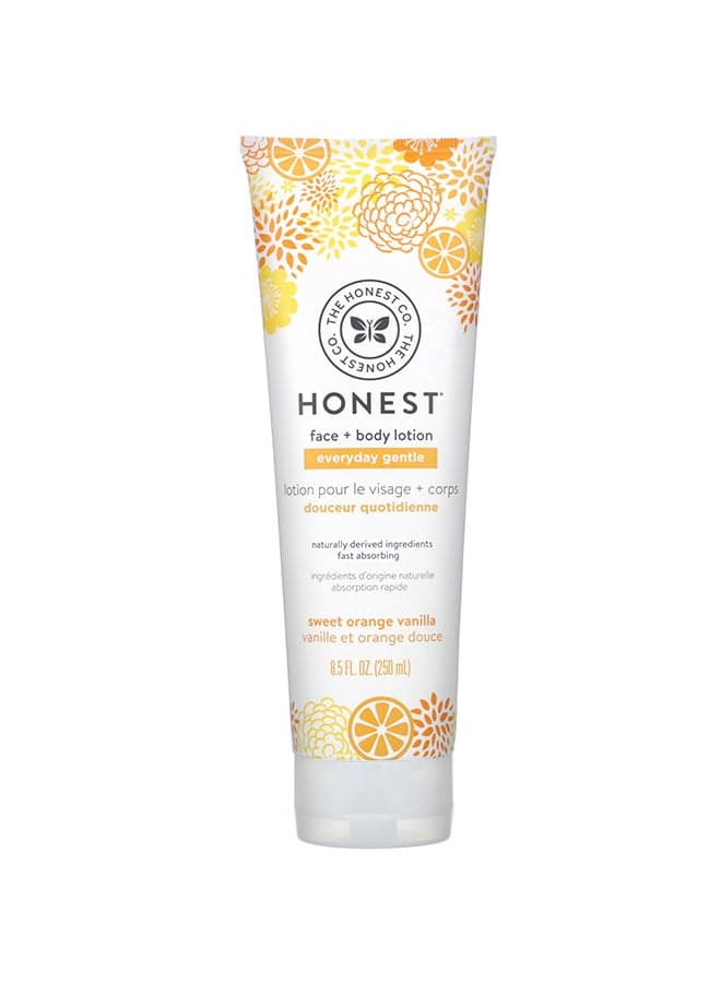 Everyday Gentle Face & Body Lotion Sweet Orange Vanilla 8.5 FL OZ 250grams