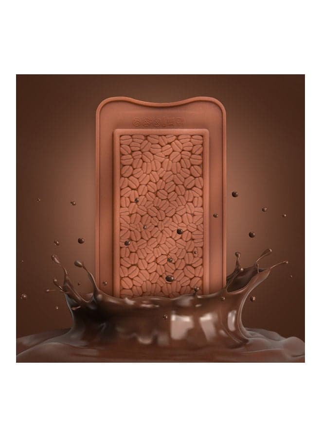 Coffee Beans Chocolate Silicone Mold Candy Cake Mould Biscuits Cookies DIY Baking Tool Brown 21*21*21cm