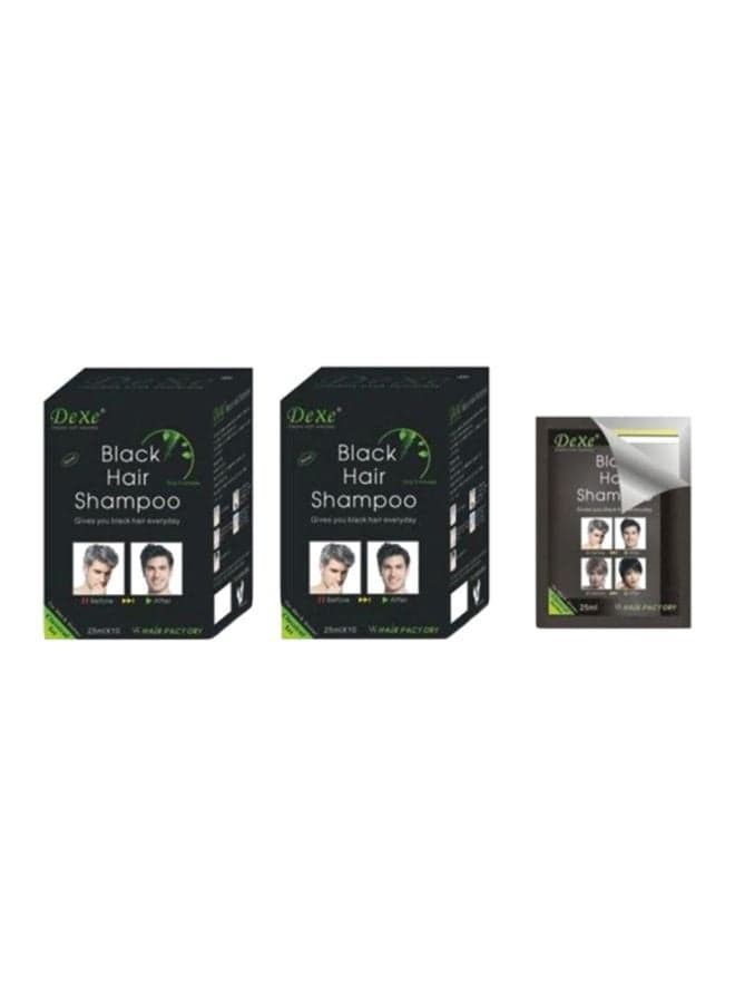 Pack Of 2 Black Hair Shampoo 50ml