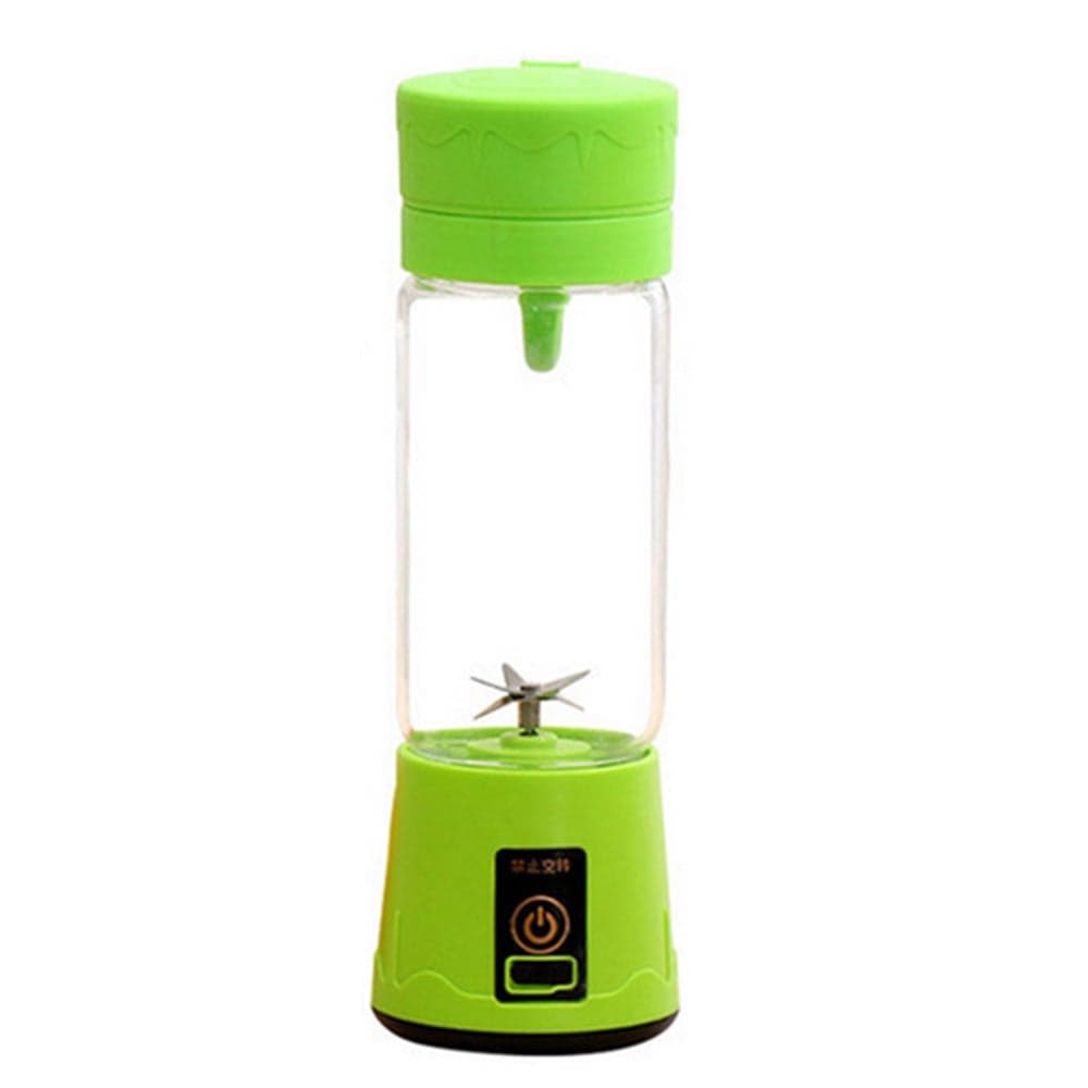 380ml USB Rechargeable Juicer With 6 Blade HL93-LU Green
