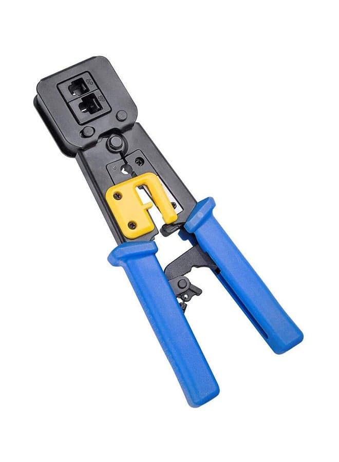 RJ45 Multi-Functional Cable Cutter Crimp Tool Black/Blue