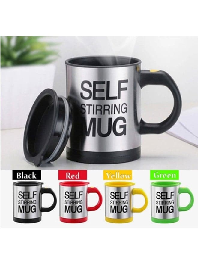Portable Stainless Self Stirring Mug Battery Powered Mixing Drink Coffee Cup Multicolour 13x10x1cm
