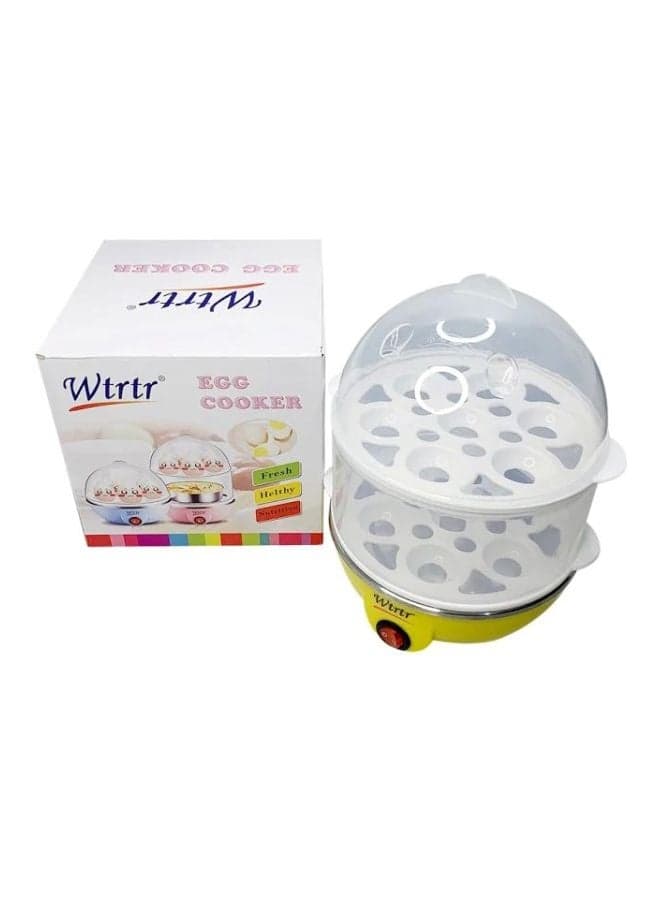 2-Tier Multi-Functional Electric Egg Cooker 350.0 W WTR0066 White/Yellow/Clear
