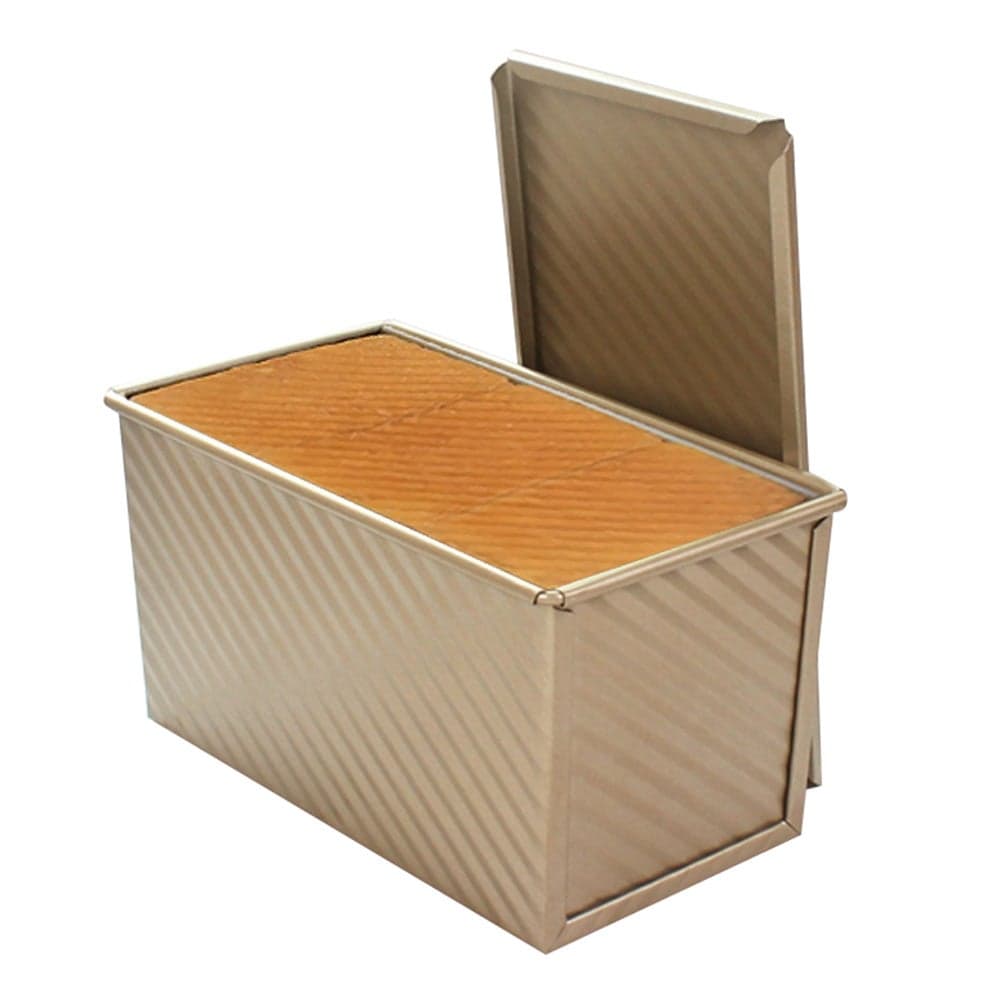 Superior Carbon Steel Non-Stick Coating Rectangle Toast Case Bread Mould Brown 20.8*11*11.8cm